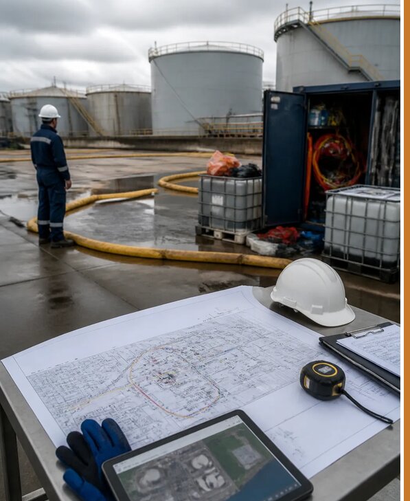 Разработка плана ликвидации разливов нефти в Отрадном